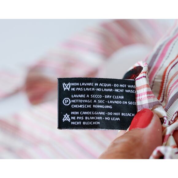 VTG VERSACE Barocco Medusa Greek Key Striped Tie Old Money Luxury Wedding Career - Picture 15 of 16